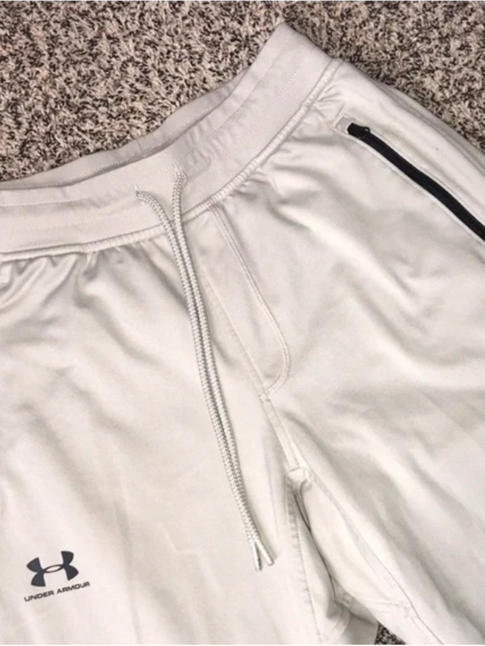 Under Armour Mens Tapered Joggers Light Tan Size Small | GUC - Picture 2 of 6